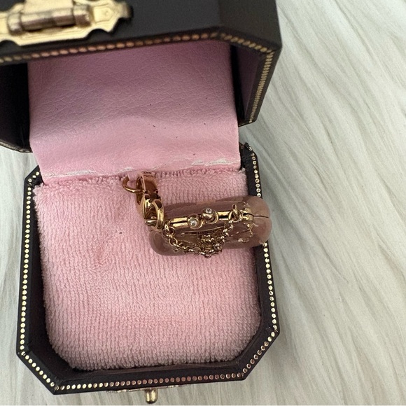 Authentic Juicy Couture Pink Status Bag Charm - Picture 3 of 6